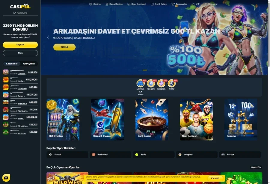 Casipol ekran görüntüsü